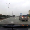 Ô tô vẫn ngang nhiên đi lùi trên cầu Thanh Trì