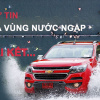 Chevrolet Trailblazer thử thách băng qua đường quốc lộ ngập nước nổi tiếng Hà Nội