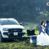 Đẹp “ngất” bộ ảnh cưới chụp cùng xe bán tải của cặp đôi "lên xe hoa" lần hai