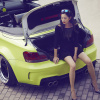 Cô nàng Linh Linh đẹp "hút hồn" bên "xế độ" BMW 1 Series Convertible