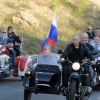 Tổng thống Putin lái sidecar cùng đội Sói Đêm tại Crimea