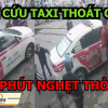 2 phút nghẹt thở cứu taxi bị kẹt tại nơi đường giao nhau với đường sắt