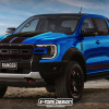 Xem trước Ford Ranger Raptor 2022: đẹp ngang F-150, tuỳ chọn máy xăng công suất tới 400 mã lực