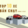 Top 10 xe bán chạy tháng 7/2021: VinFast Fadil tiếp tục đăng quang
