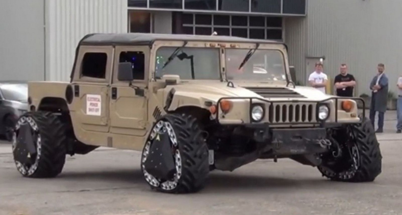 Siêu xe mặt trận của Mỹ sẽ dùng lốp 'biến hình' ảo diệu đáng kinh ngạc