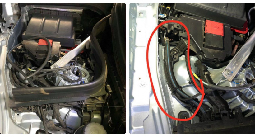 Mercedes-Benz GLC 300 bị nước lọt vào cầu trước, chủ xe nói gì?