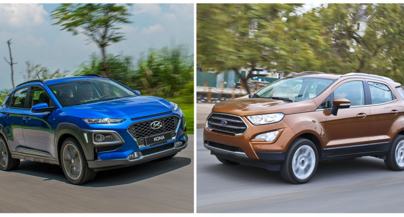 So sánh chi tiết Hyundai Kona 2018 và Ford EcoSport 2018 - xe nào “chất” hơn?