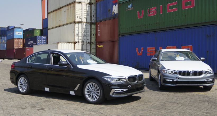 BMW 5-Series 2019 xuất hiện tại cảng, sẵn sàng ra mắt khách hàng Việt