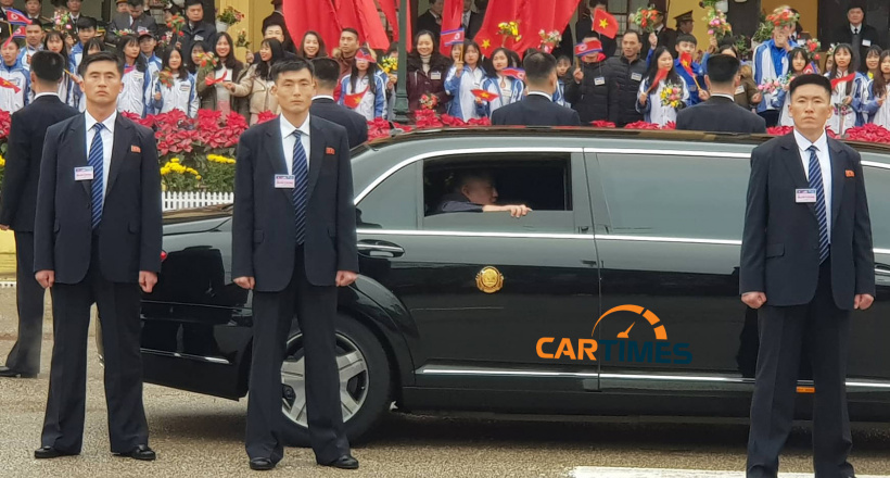 Tận mắt “ngắm” xe bọc thép của nhà lãnh đạo Triều Tiên Kim Jong-un lăn bánh tại Đồng Đăng