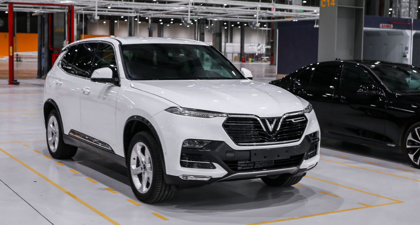 Xe VinFast tiến hành chạy thử tại Việt Nam trước ngày ra mắt