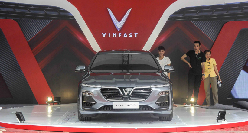 Xe VinFast góp mặt tại triển lãm tôn vinh hàng Việt Nam