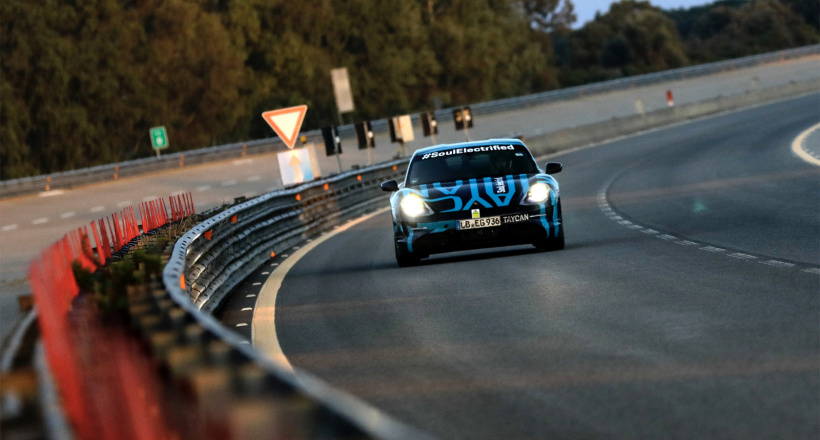 Xe điện Porsche Taycan chạy suốt 3.400km trong 24h