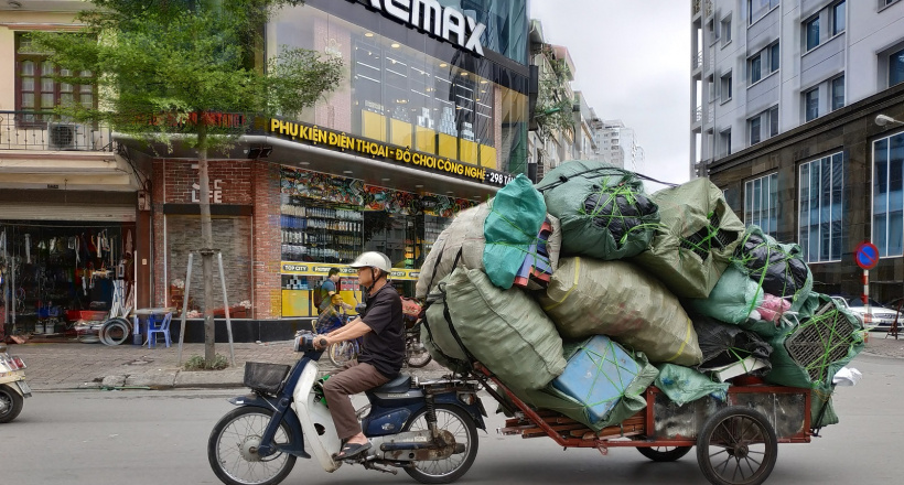 Chở hàng cồng kềnh bị phạt bao nhiêu?