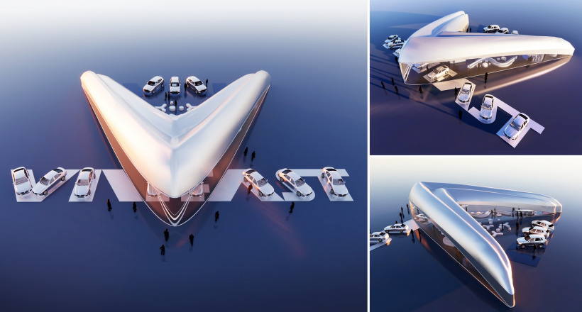 Xem thiết kế showroom ô tô VinFast "đẹp như mơ" sắp thành hiện thực