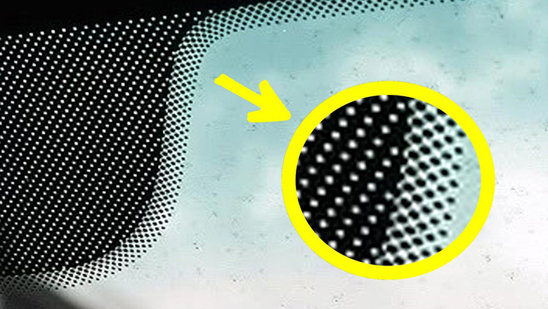 Bí mật về dải chấm tròn đen trên kính ô tô, tác dụng là gì?