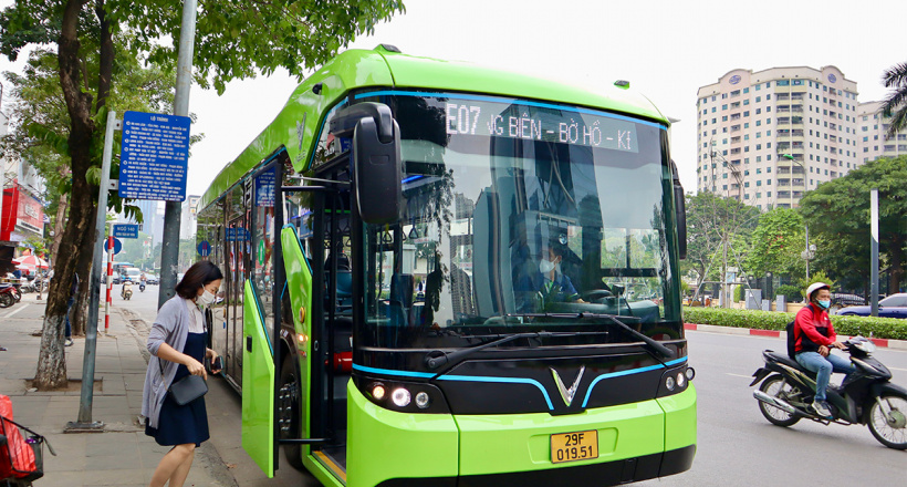 Tuyến buýt điện thứ 6 của VinBus chính thức hoạt động tại Hà Nội