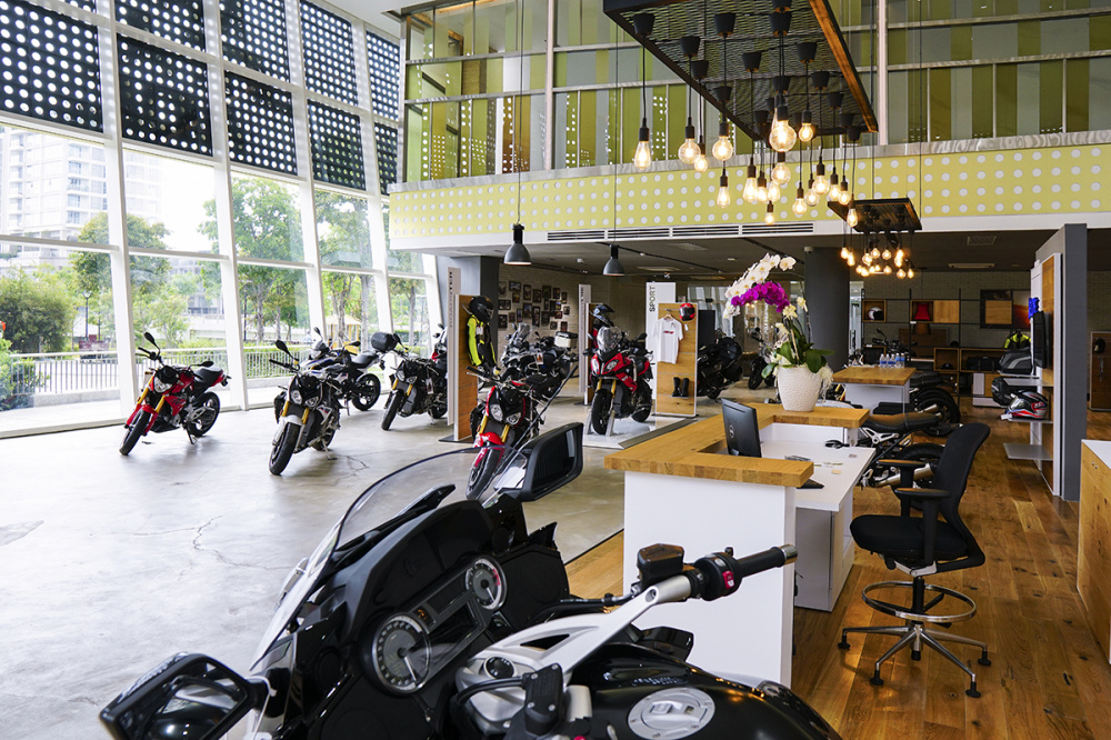 Showroom Motorrad tại tổ hợp BMW Sala