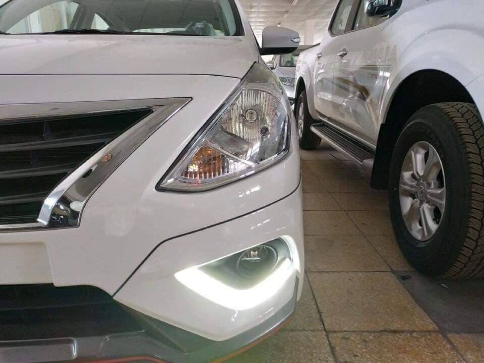 Thiết kế đèn định vị ban ngày của Nissan Sunny facelift