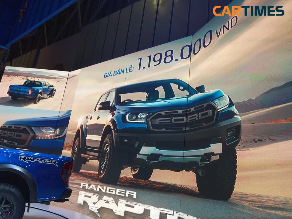 Giá bán xe Ford Ranger Raptor 2018