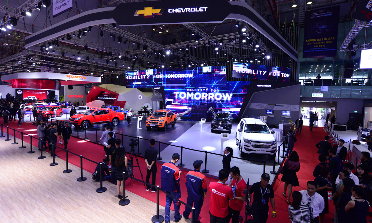 Gian trưng bày Chevrolet tại Triển lãm Ô tô Việt Nam 2018