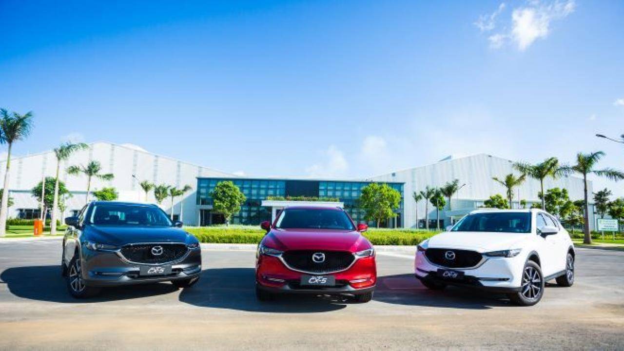 Các mẫu xe CX5 sản xuất tại nhà máy Thaco Mazda