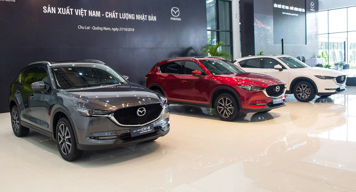 3 màu sơn cao cấp mới của xe Mazda tại xưởng sơn hoàn toàn tự động hóa ở nhà máy Thaco Mazda