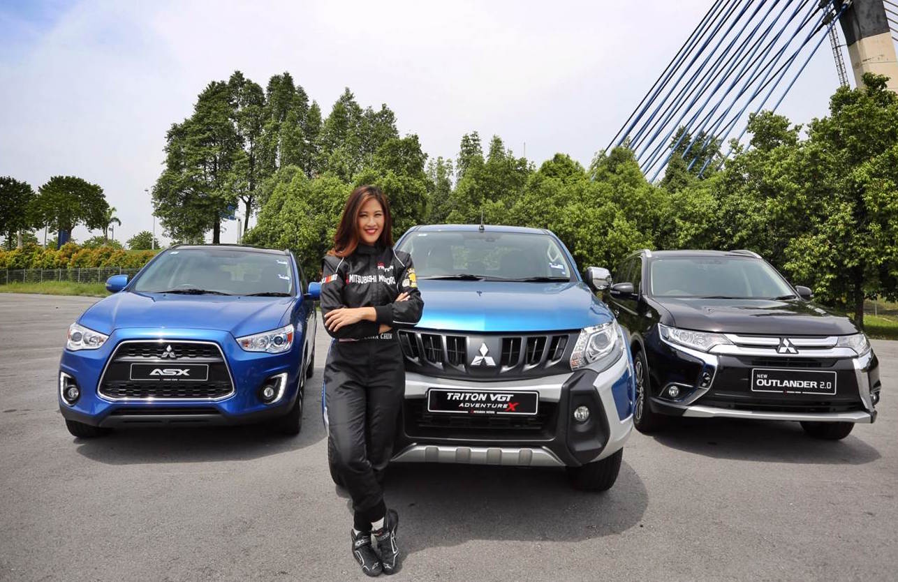 Leona Chin là đại sứ thương hiệu Mitsubishi tại Malaysia