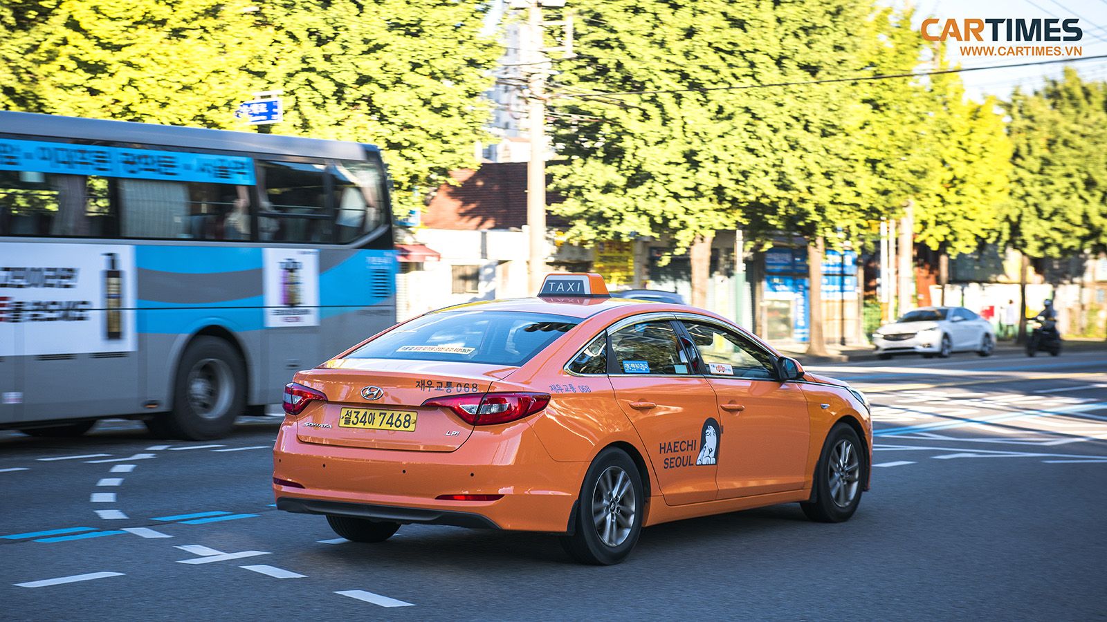 Những chiếc taxi màu cam ở Hàn Quốc