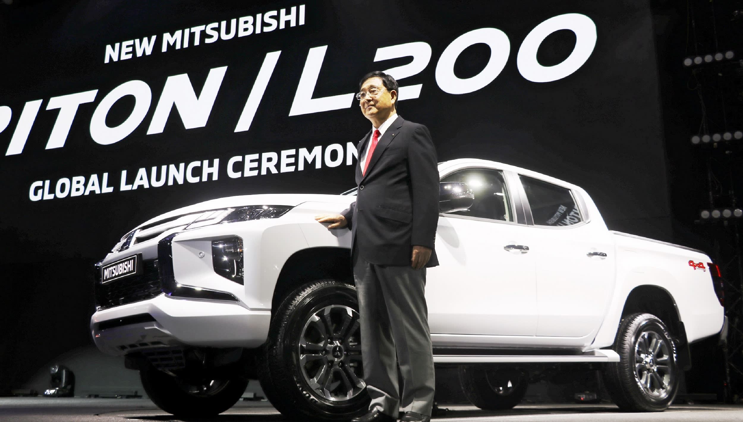 CEO Osamu Masuko trong sự kiện giới thiệu xe bán tải Triton mới tại Thái Lan hôm 9/11 vừa qua