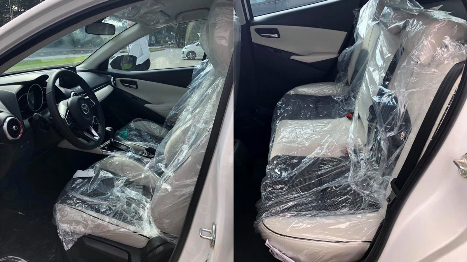 Hai hàng ghế của xe Mazda2