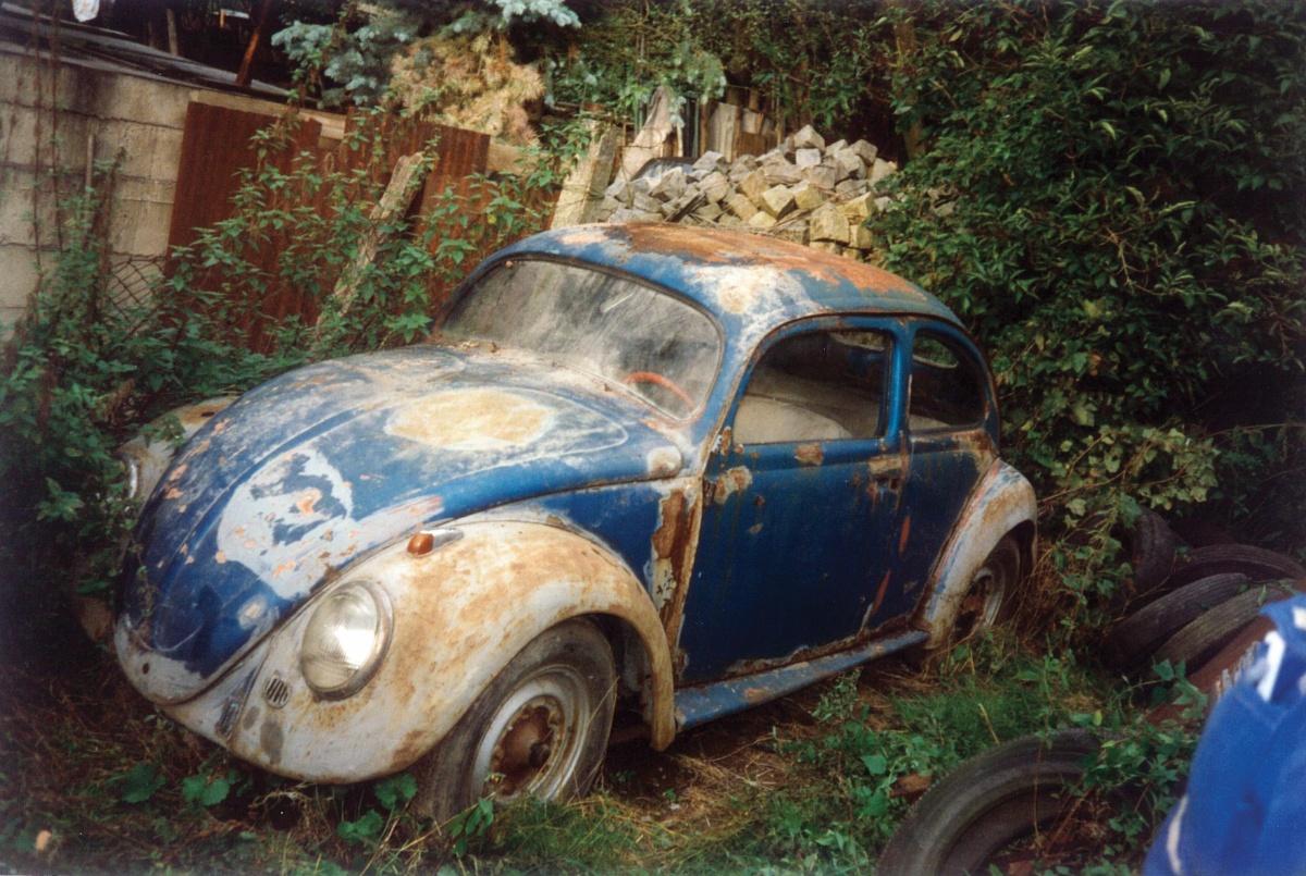 Chiếc Volkswagen Beetle được tìm thấy năm 1988 trong tình trạng gần như "sắt vụn"