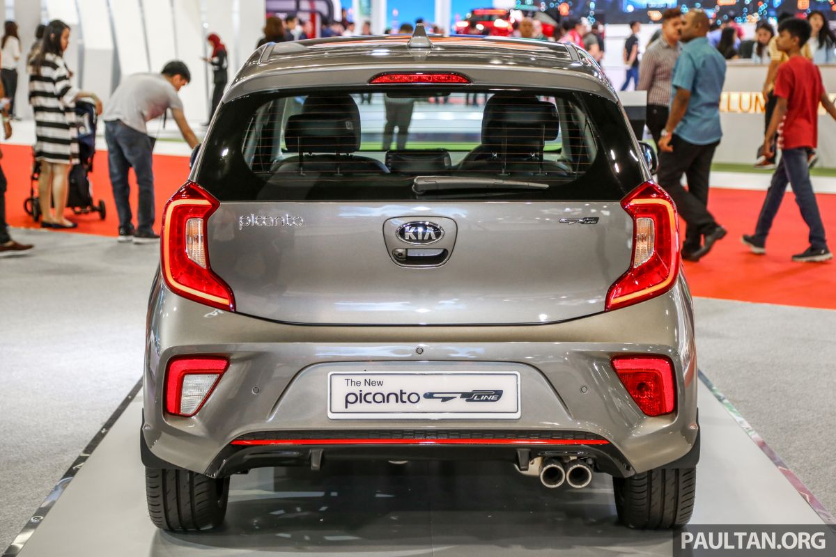 Thiết kế đuôi xe Kia Morning GT-Line
