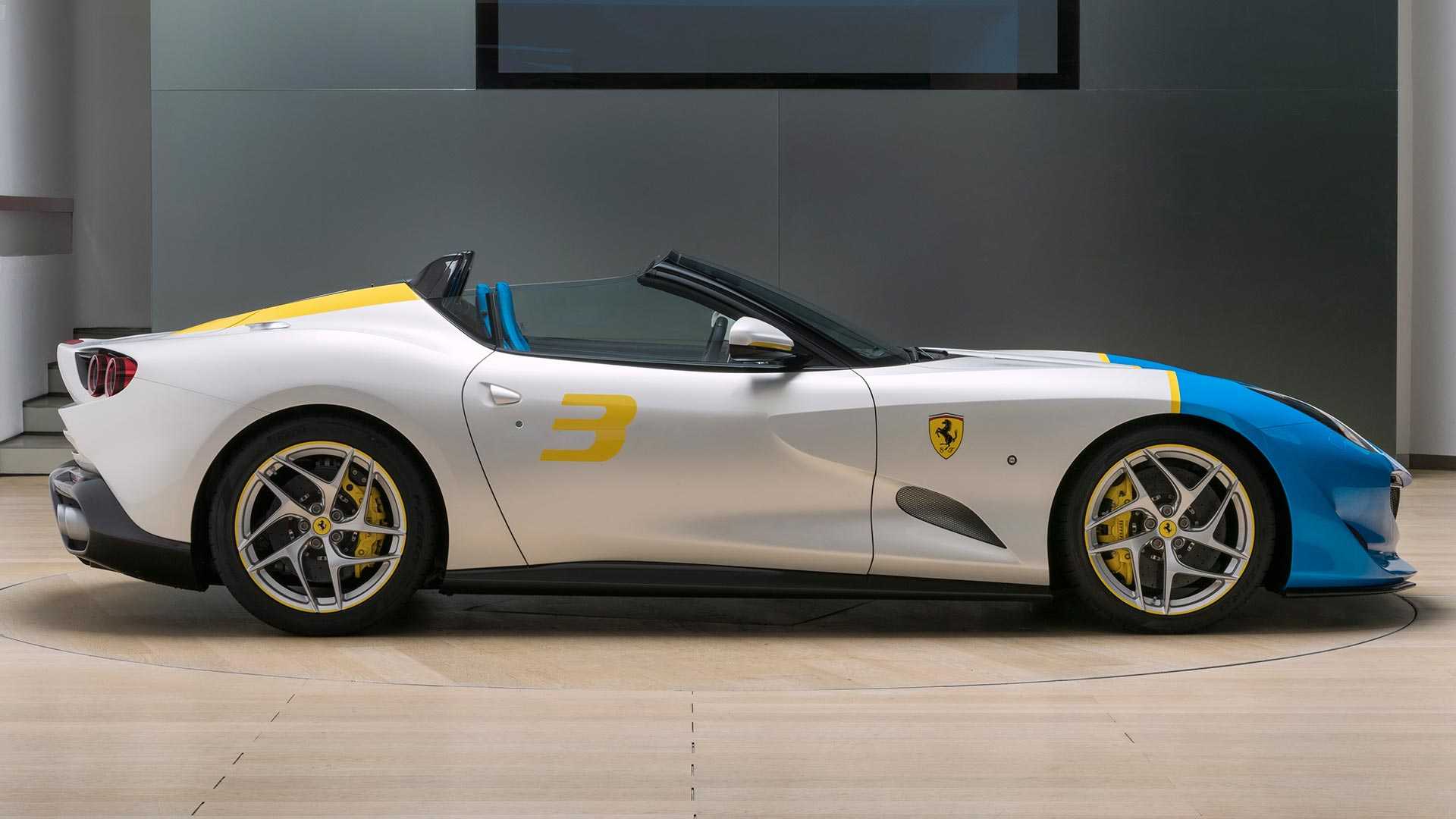 Thiết kế bên hông siêu xe Ferrari SP3JC