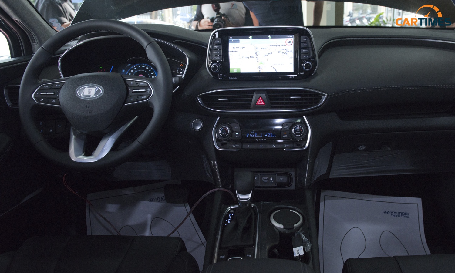 Khoang nội thất của xe Hyundai Santa Fe 2019