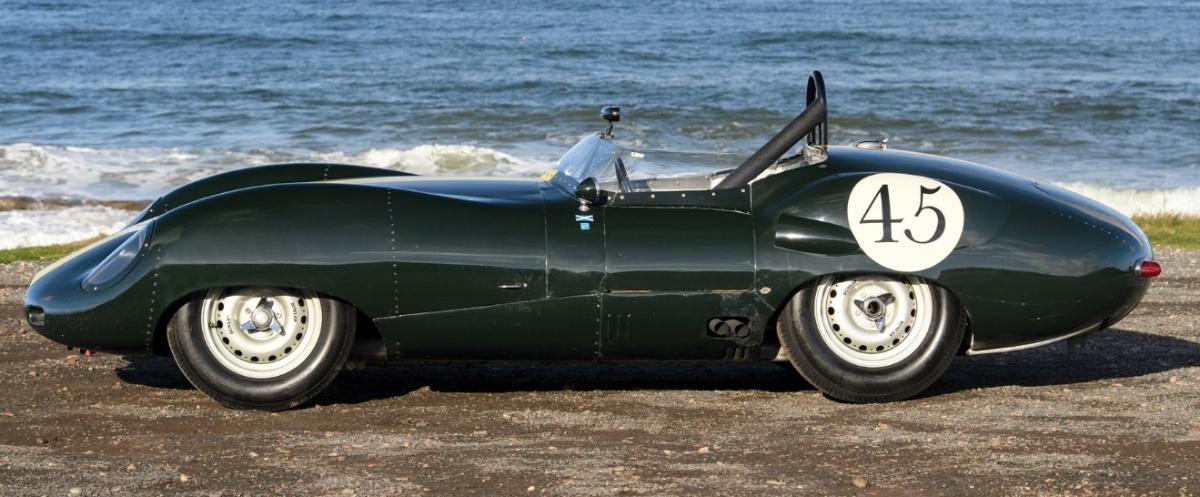 Thiết kế bên hông xe Jaguar-Lister 1959