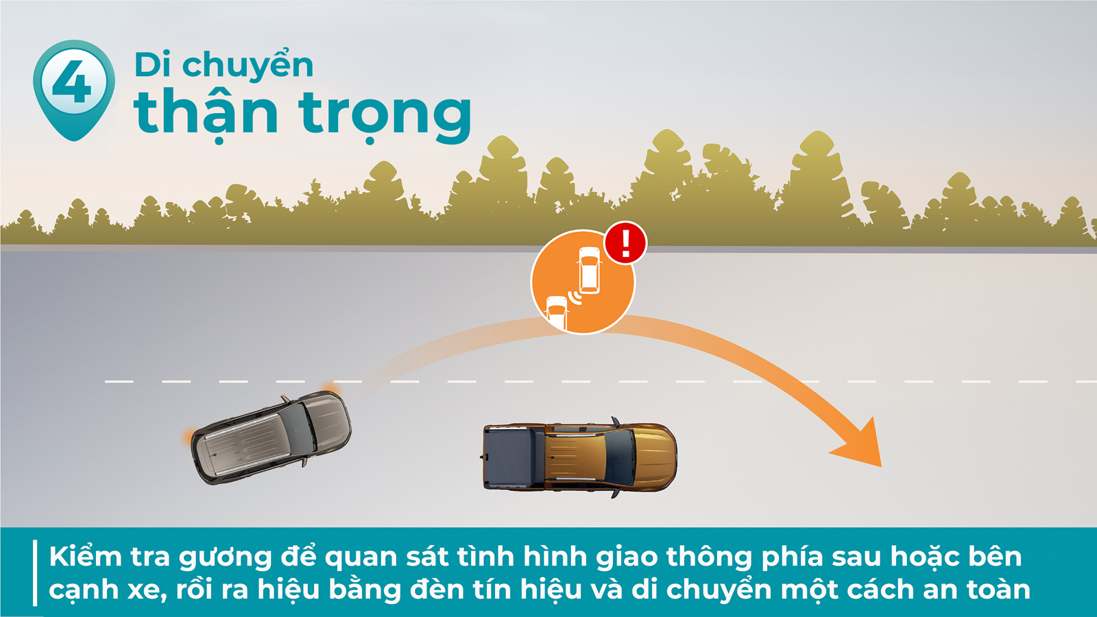 Tuân thủ các biển báo “cấm vượt” để có thể di chuyển an toàn