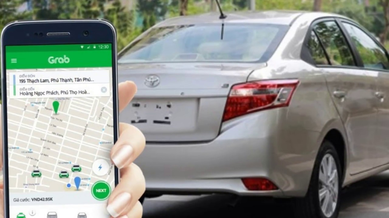 Xe Toyota chạy Grab