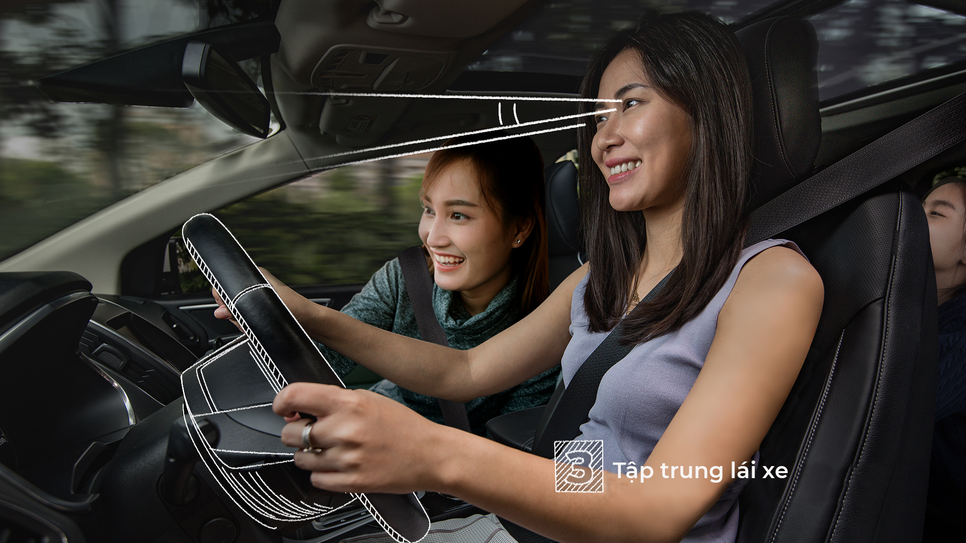 Luôn luôn tập trung khi lái xe