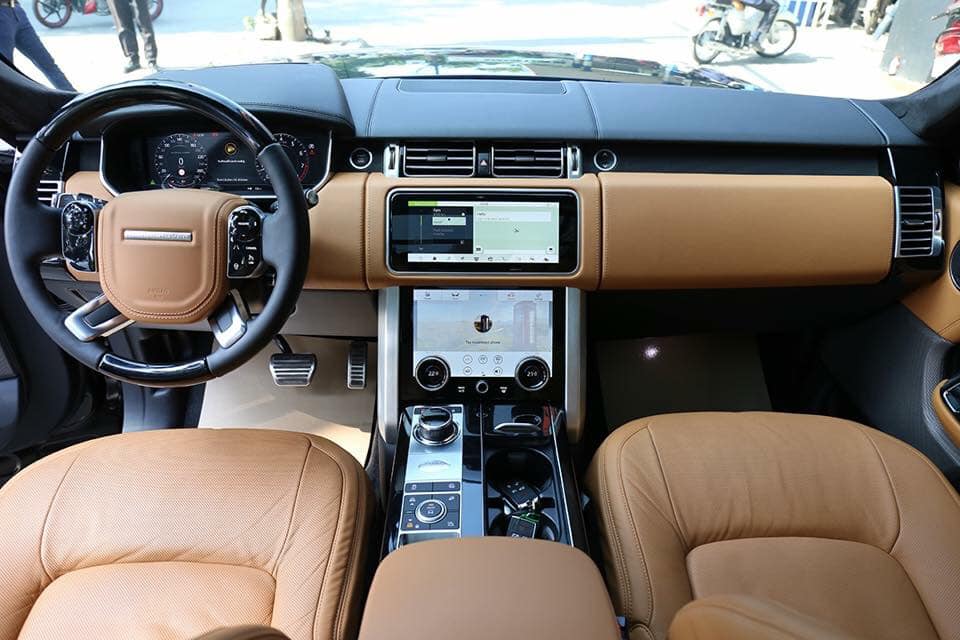Thiết kế hàng ghế trước của xe Range Rover Autobiography LWB 2019