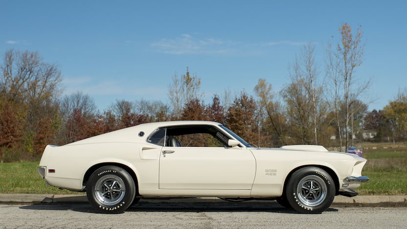 Thiết kế bên hông xe Ford Mustang Boss 429 1969