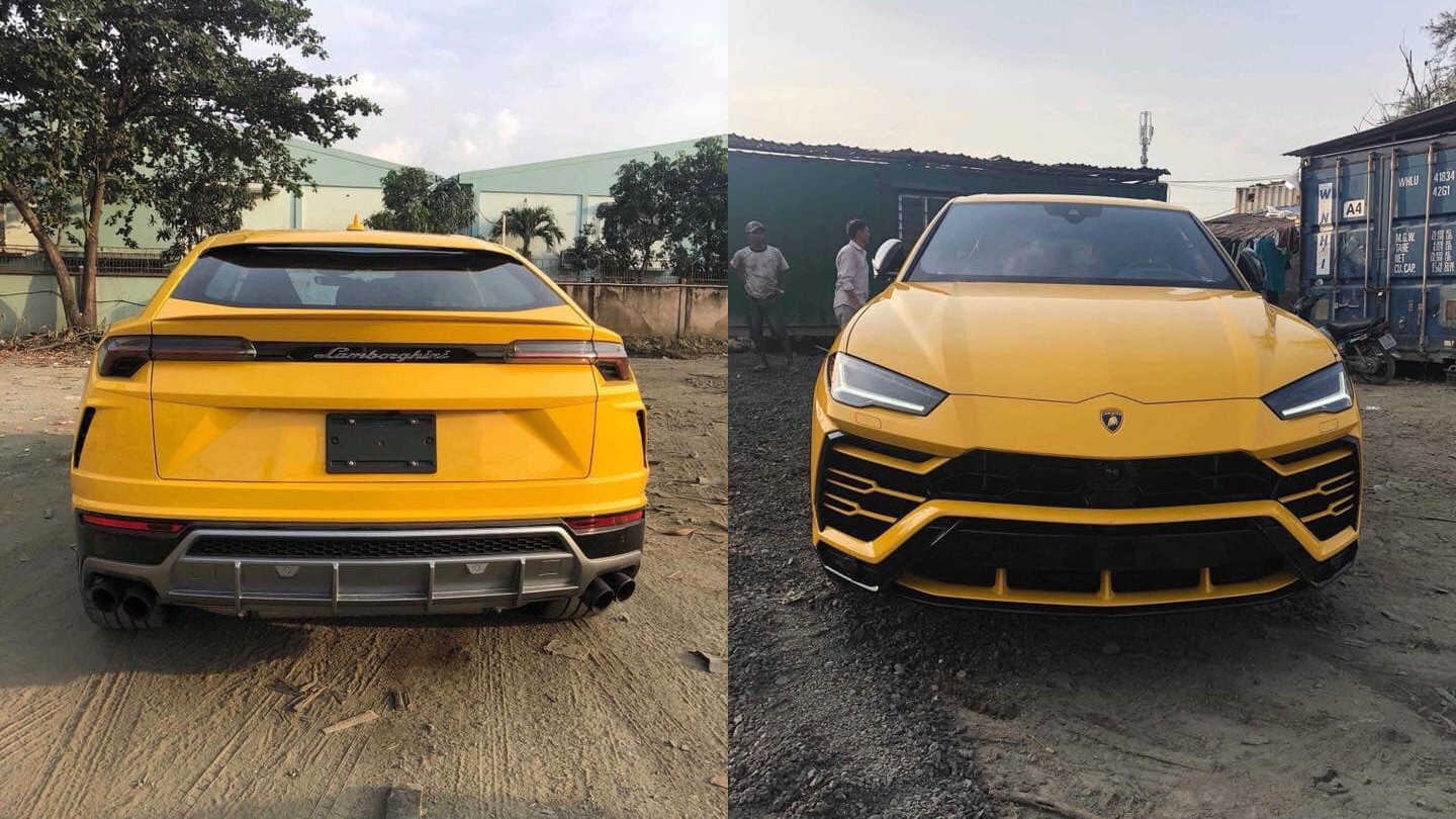 Thiết kế đầu và đuôi xe Lamborghini Urus mới về Việt Nam