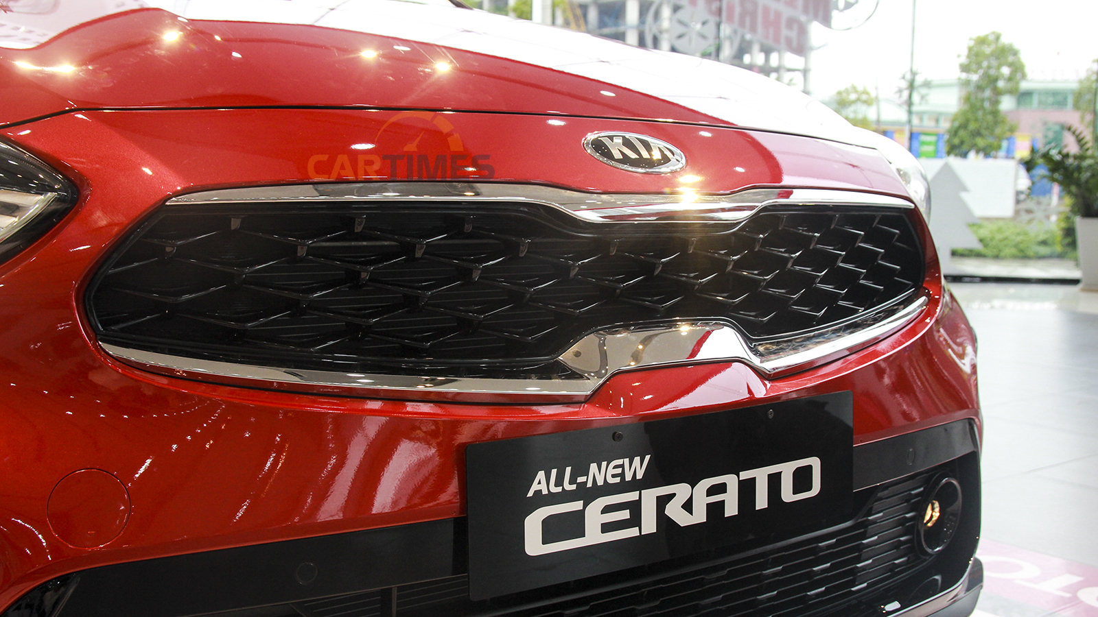 Thiết kế lưới tản nhiệt dạng mũi hổ đặc trưng trên Kia Cerato 2019