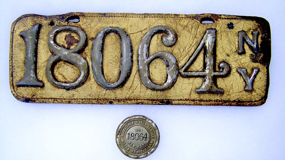Biển số xe tại Mỹ năm 1901