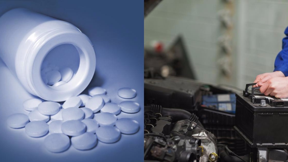 Sử dụng aspirin nếu ắc-quy bị hết điện 