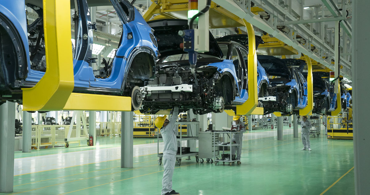 Dây chuyền nhà máy THACO Mazda