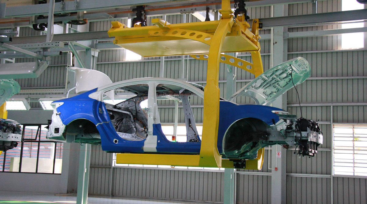 Dây chuyền tự động nhà máy Mazda