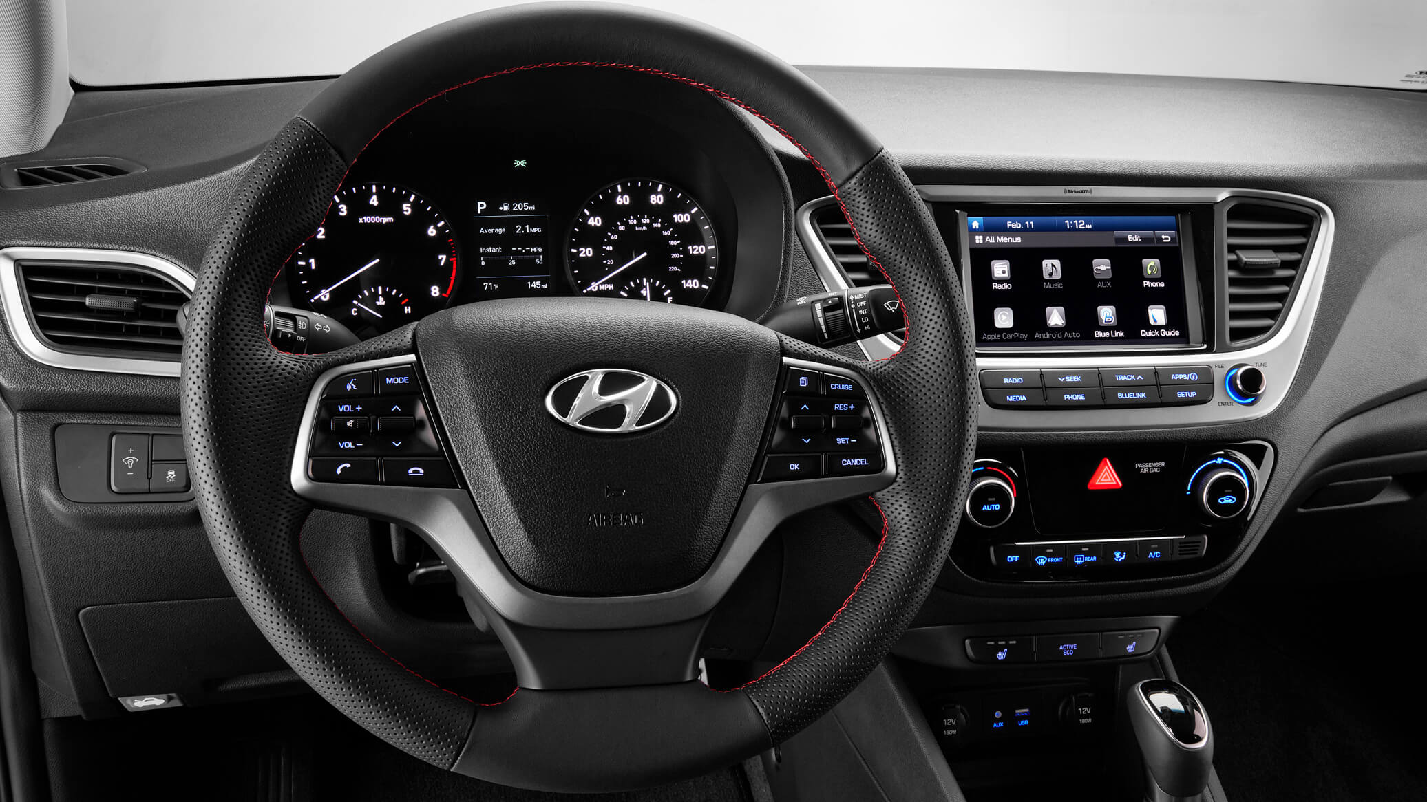 Nội thất Hyundai Accent 2018