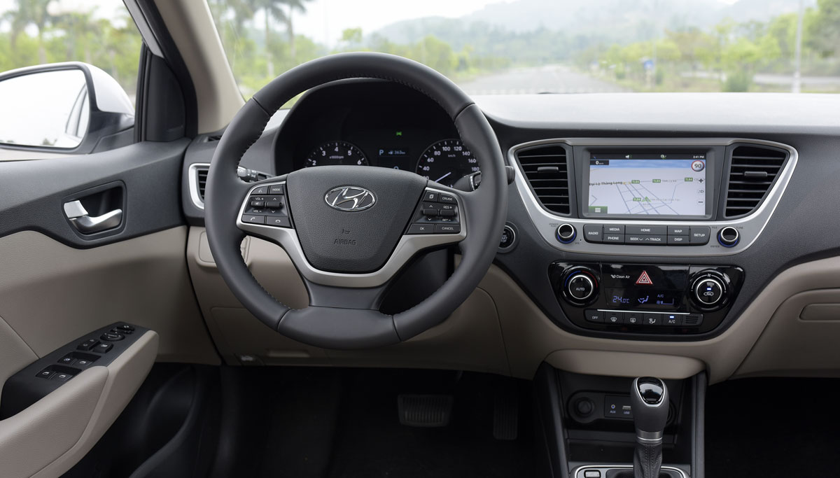 Bản đồ dẫn đường Hyundai Accent 2018