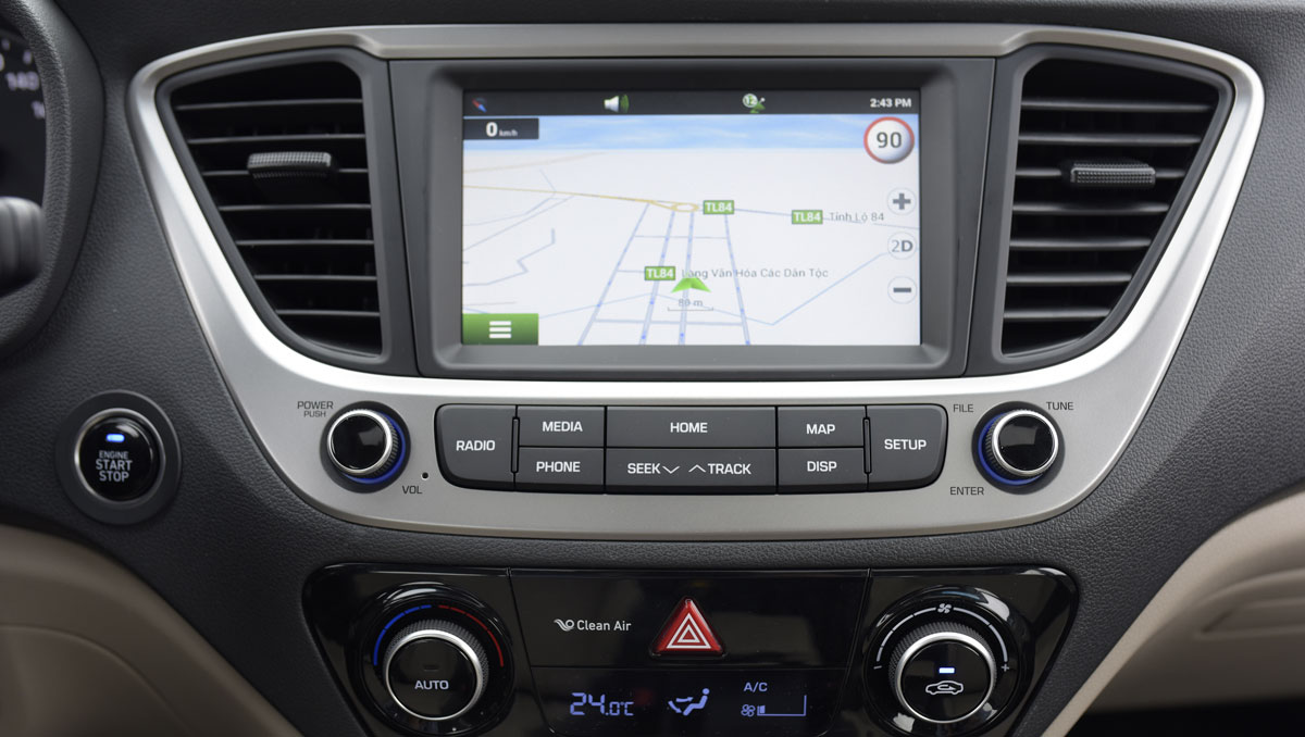 Bảng điều khiển Hyundai Accent 2018