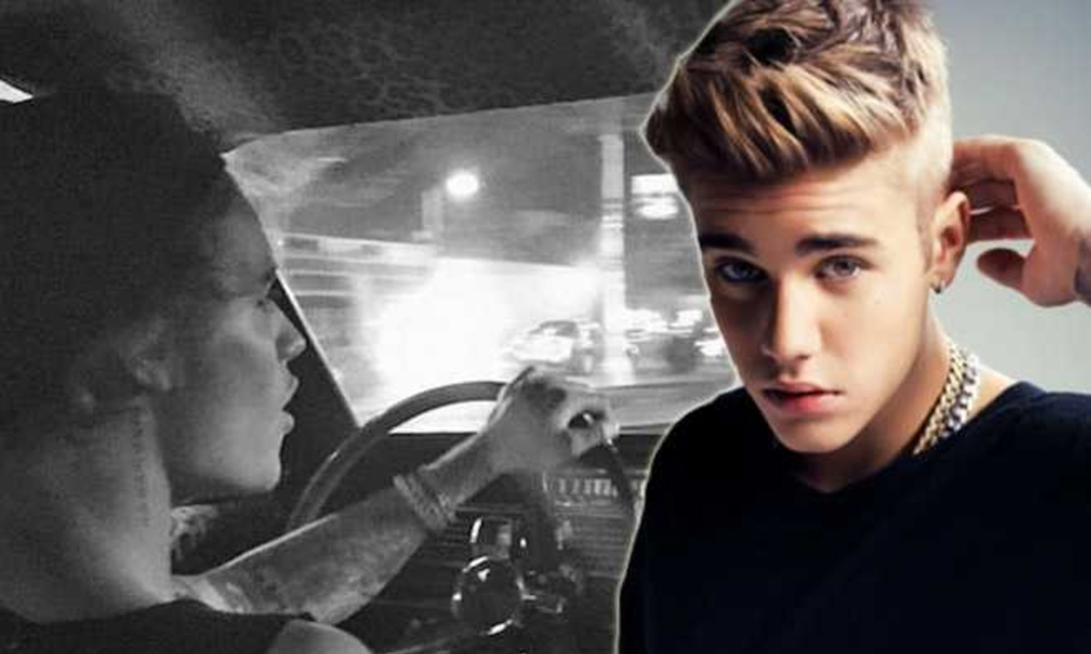 Justin Bieber ngồi sau vô lăng xe Lincoln